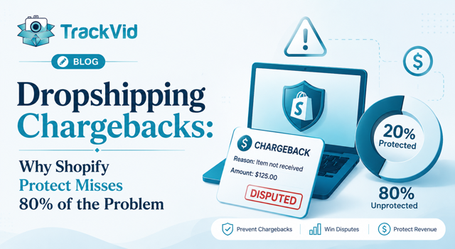 Dropshipping Chargebacks: Why Shopify Protect Misses 80% of the Problem